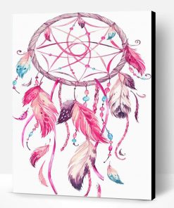 Aesthetic Pink Dream Catcher Paint By Number