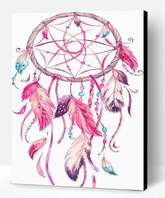 Aesthetic Pink Dream Catcher Paint By Number