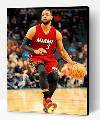 Dwyane Wade Basketball Player Paint By Number