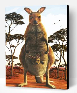 Eastern Kangaroo Paint By Number