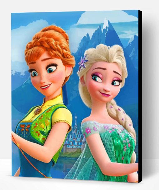 Frozen Elsa And Anna Paint By Numbers