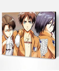 Eren Levi Mikasa Attack On Titan Paint By Number