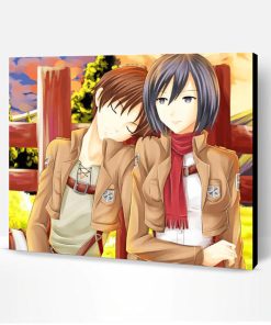 Eren Yeager And Mikasa Ackerman Paint By Number