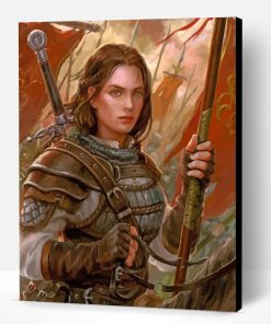 Fantasy Female Warrior Paint By Number