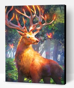 Fire Stag Paint By Number