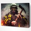Firefighter Man Paint By Number