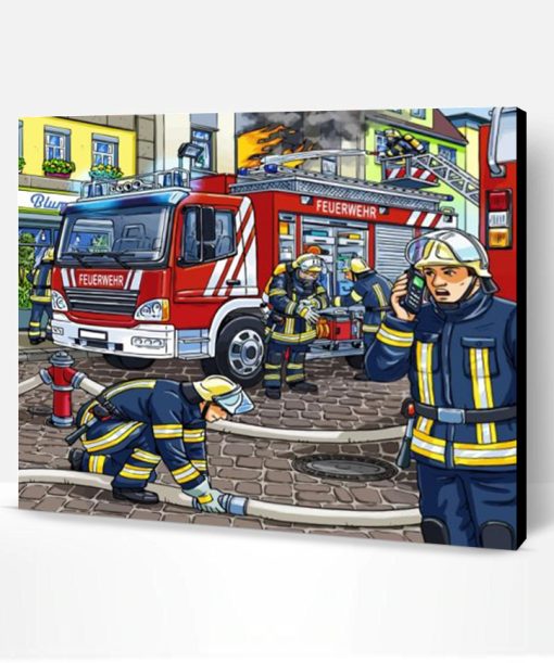 Firemen Heroes Paint By Number