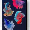 Betta Fishes Vector Paint By Number