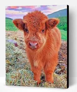 Fluffy Highland Cow Paint By Number
