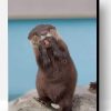 Funny Asian Small Clawed Otter Paint By Number