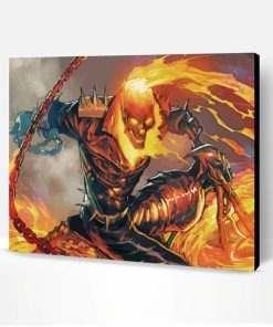Ghost Rider Fire Paint By Number