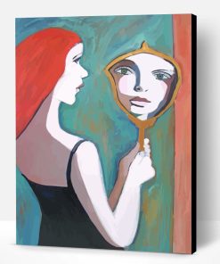 Girl In The Mirror Paint By Number