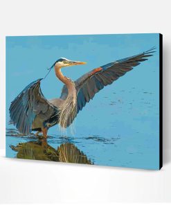 Great Blue Heron Bird Paint By Number