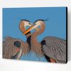 Great Blue Heron Couple Paint By Number