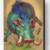 Green Boar Paint By Number