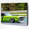 Green Dodge Charger Paint By Number