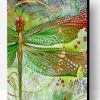 Green Dragonfly Paint By Number