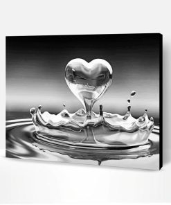 Heart Water Drop Paint By Number