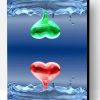 Hearts Water Drop Paint By Number
