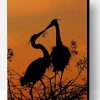 Heron Silhouette Paint By Number