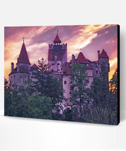 Hunyad Castle Sunset Paint By Number
