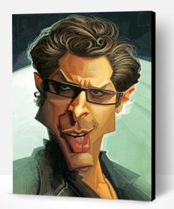Caricature Ian Malcolm Paint By Number