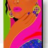 Illustration Indian Woman Paint By Number
