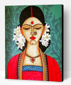 Indian Woman Paint By Number
