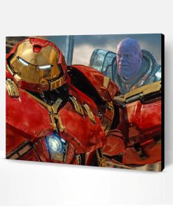 Iron Man And Thanos Paint By Number