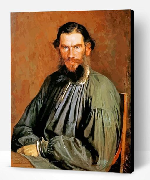 Ivan Kramskoi Portrait Of leo Tolstoy Paint By Number