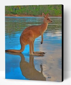 Kangaroo In The River Paint By Number