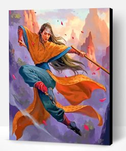 Kung Fu Woman Paint By Number
