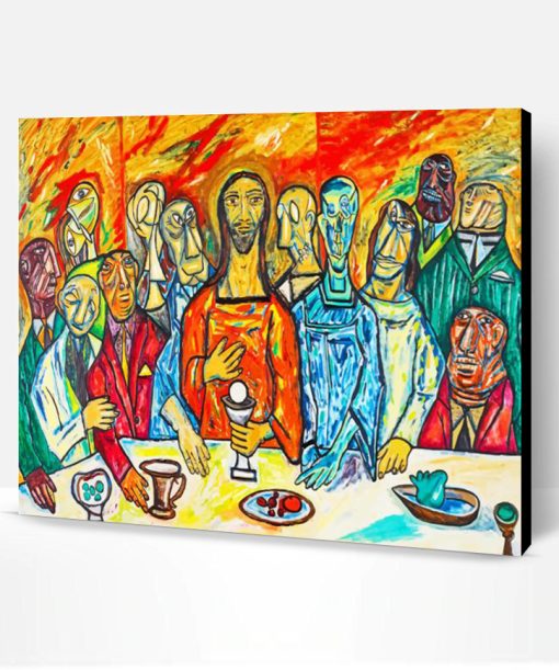 Abstract Last Supper Paint By Number