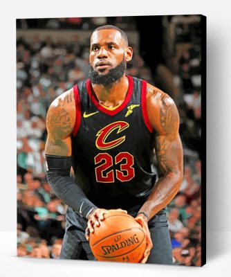 Lebron James Cleveland Cavaliers Paint By Number