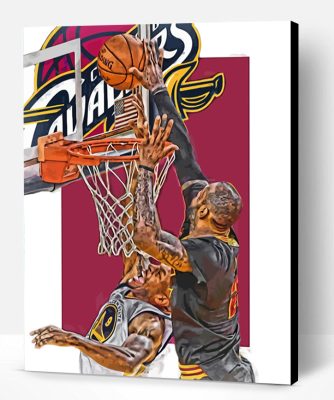 Lebron James Cleveland Cavaliers Paint By Number