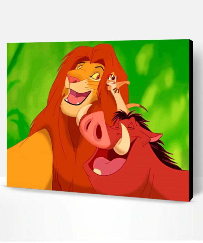 Lion King Timon And Pumbaa Paint By Number