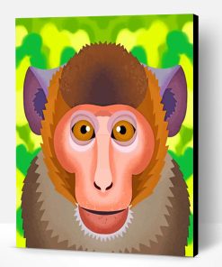 Macaque Monkey Paint By Number
