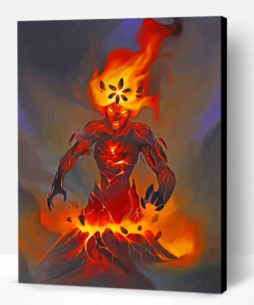 Mad Volcano Woman Paint By Number