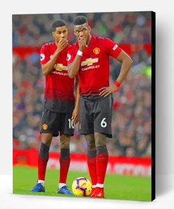 Marcus Rashford And Paul Pogba Paint By Number