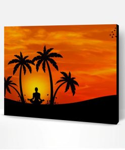 Meditation Yoga Silhouette Paint By Number