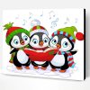 Merry Christmas Penguins Paint By Number