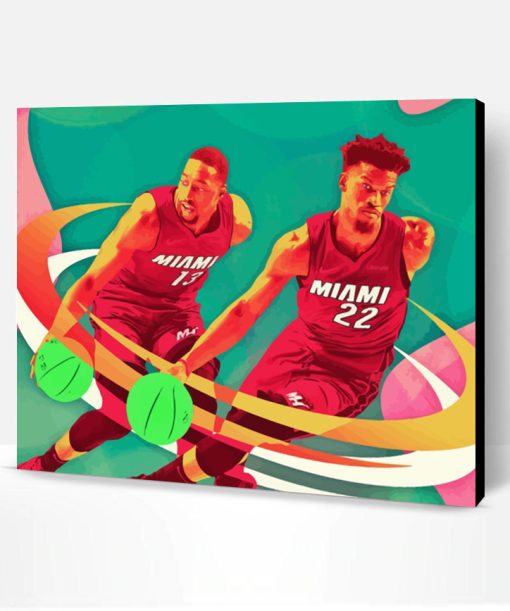 Miami Heat Players Art Paint By Number