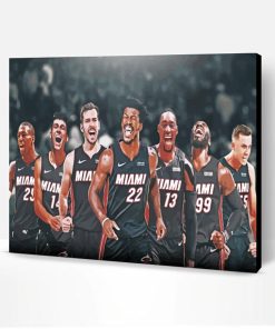 Miami Heat Team Paint By Number