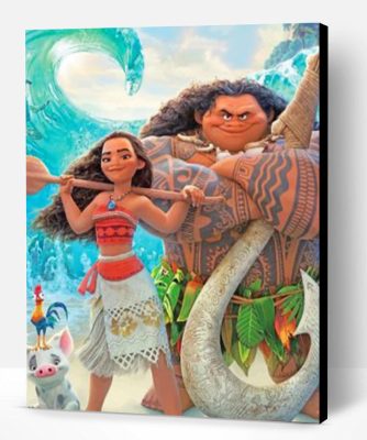 Moana And Chief Tui Paint By Number