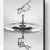 Monochrome Water Drop Paint By Number