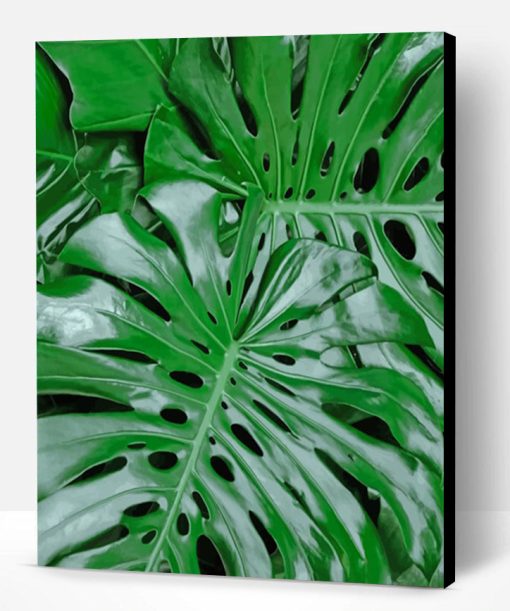 Green Monster Leaves Paint By Number