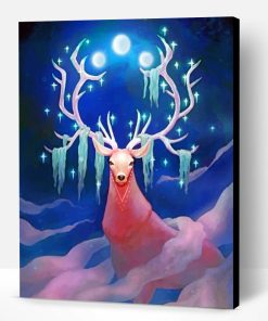 Moon Guardian Stag Paint By Number