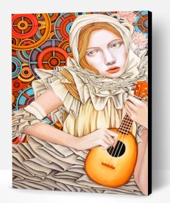 Musician Lady Paint By Number