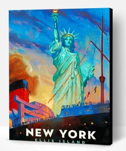 New York Statue Of Liberty Paint By Number