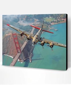 Petlyakov Pe 8 Over Golden Gate Paint By Number